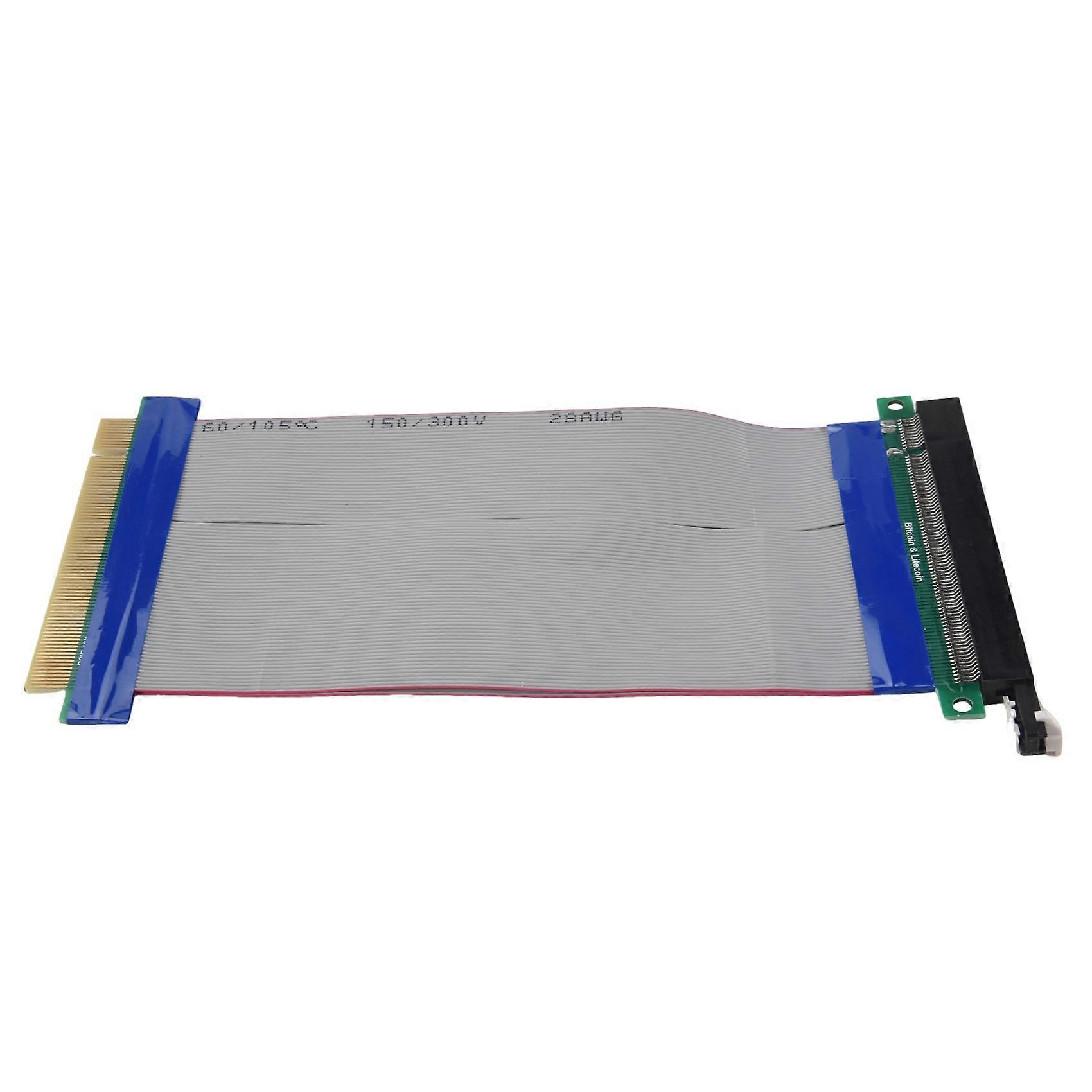 4X PCI-E Express 16X Riser Card Extender Extension Cable Ribbon Flex