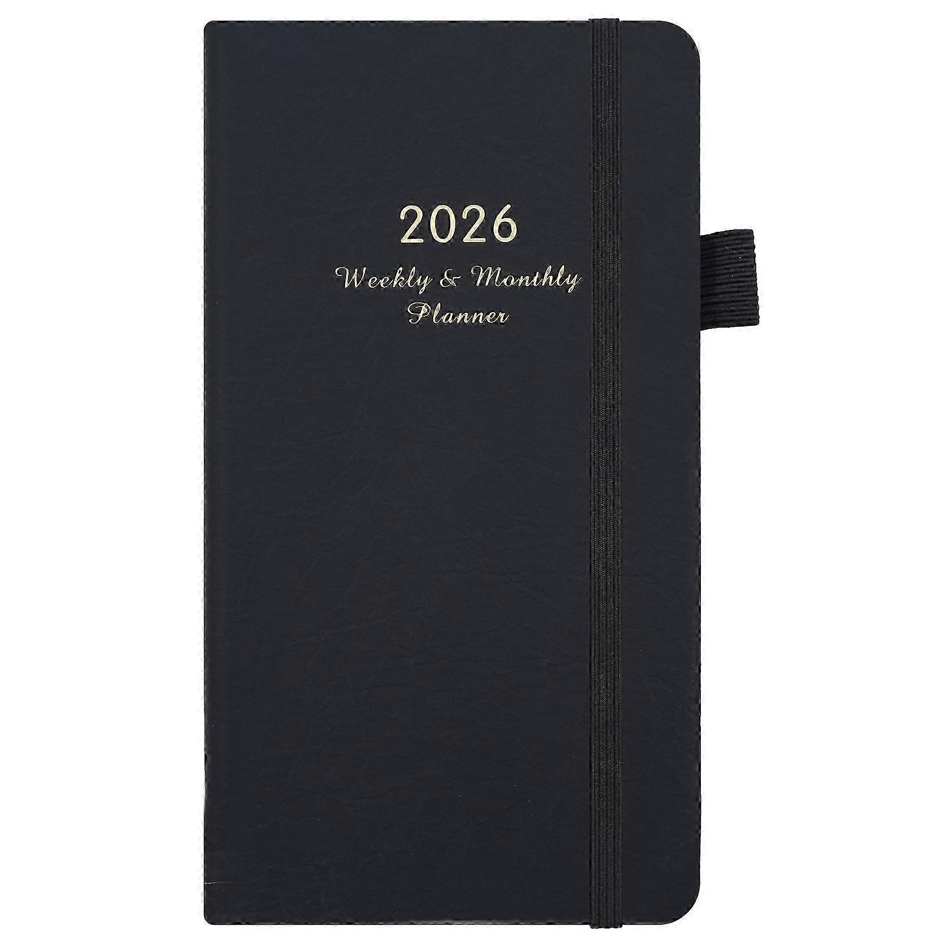 2026 Weekly Plan Notebook, Mini Portable Schedule Diary, Moderate Size for Recording