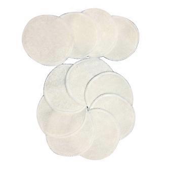 Reusable Bamboo Fiber Makeup Remover Pads for Face Washing 10Pcs Beige Pads
