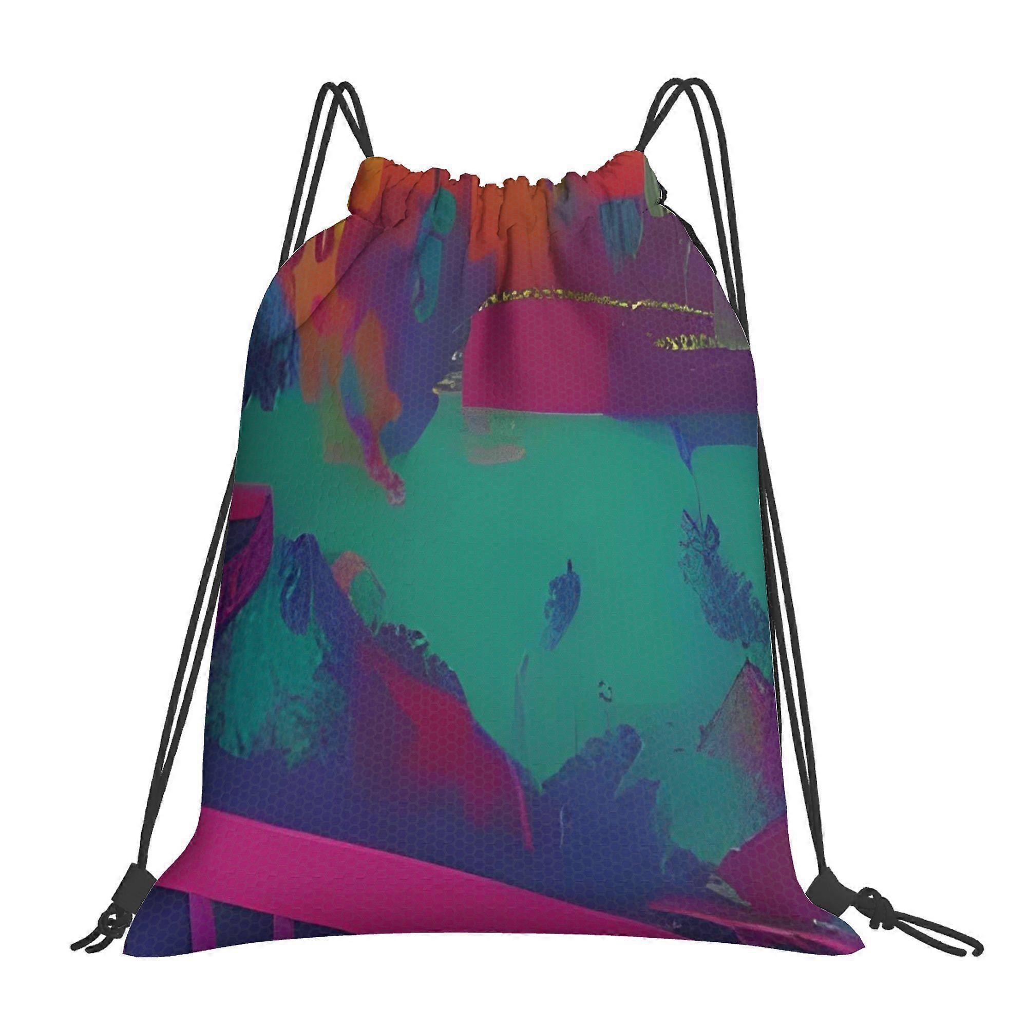 Tie Dye Drawstring Bags-Pqasd