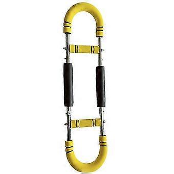 Twister Armtrainer mit verstellbarem Widerstand (88 lbs), 4 Federn, rutschfesten Griffen – Brusttrainer-Gerät, gelb-schwarz