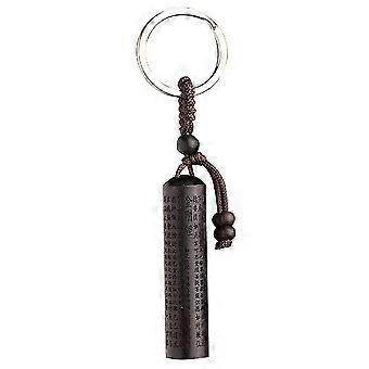 Wooden Key Pendant Key Chain compatible with Decoration 3Pcs Coffee Color