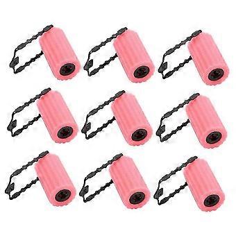 12pcs Pink Foam Sponge Hair Rollers Set No Heat Curlers for Women DIY Easy Styling