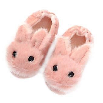 1 Pair of Lovely Skid-proof Slippers Rabbit Shape Nonslip Slippers (Size 17/18)