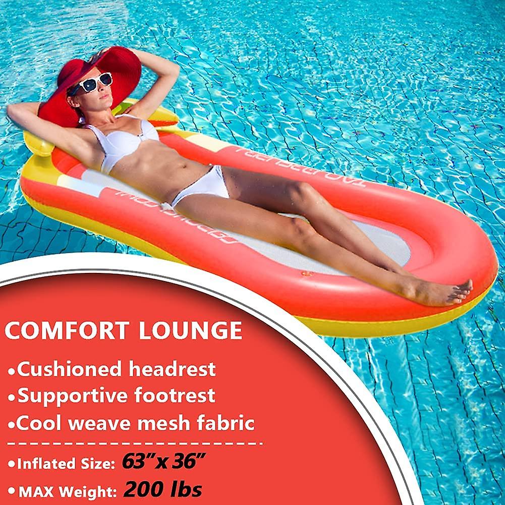 Aufblasbare Hängematte Float - Schwimm Lounge Für Pool & See 130x70cm