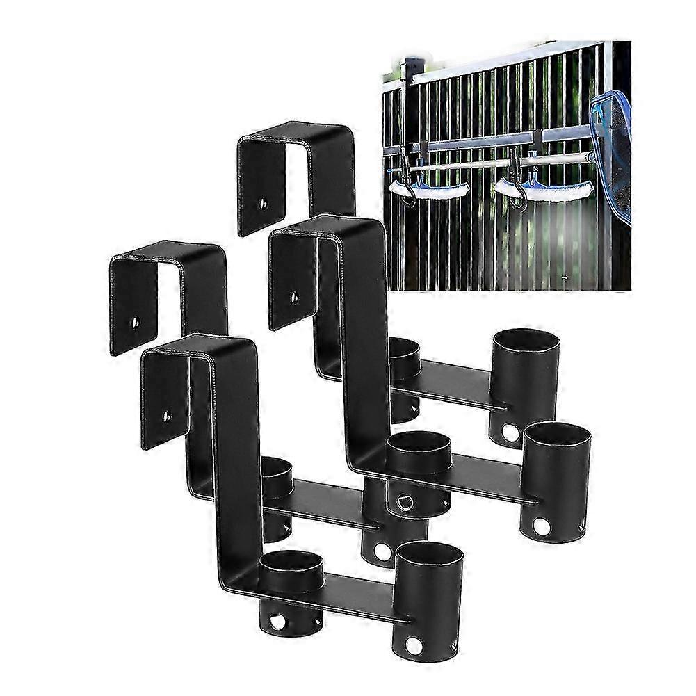 4 Pcs x Pool Fence Hooks, Pool Tool Organizer