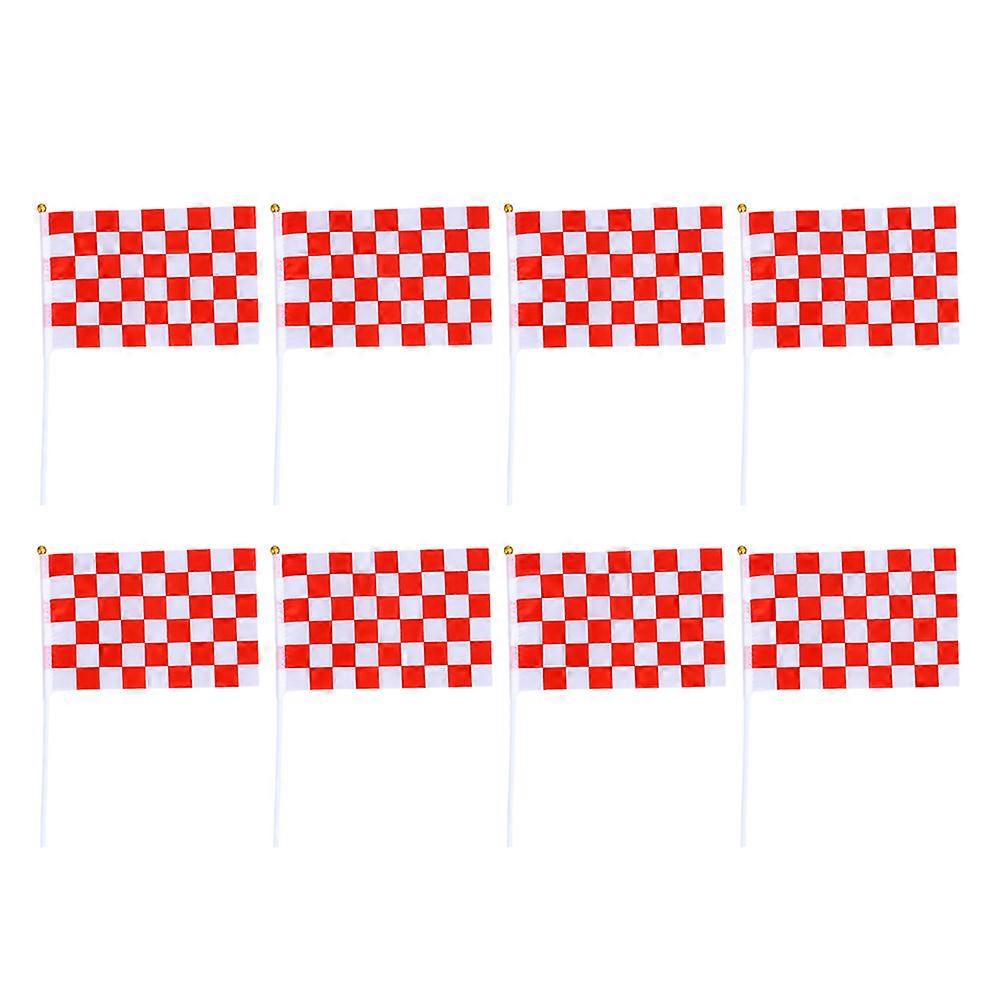 Mini Checkered Flag for Car Racing Use 100Pcs Decor