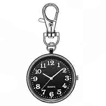 Zakhorloge met clipsluiting voor verpleegkundigen en sleutelgesp - Zwart+Zwart