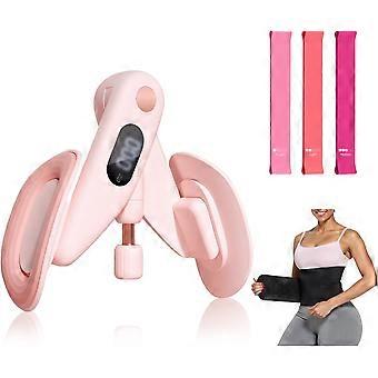 Thigh Trainer, Pelvic Floor Muscle Trainer Adjustable Resistance Inner Thigh Exerciser, Kegel Trainer for Postpartum Rehabilitation 20LB Resistance B