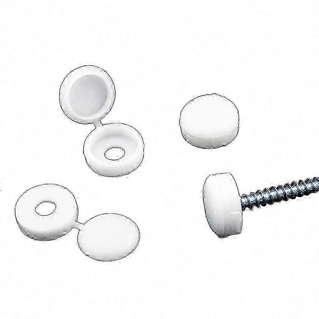 100-Pack M6 Screw Decorative Caps for Self-Tapping Screws, Easy Installation