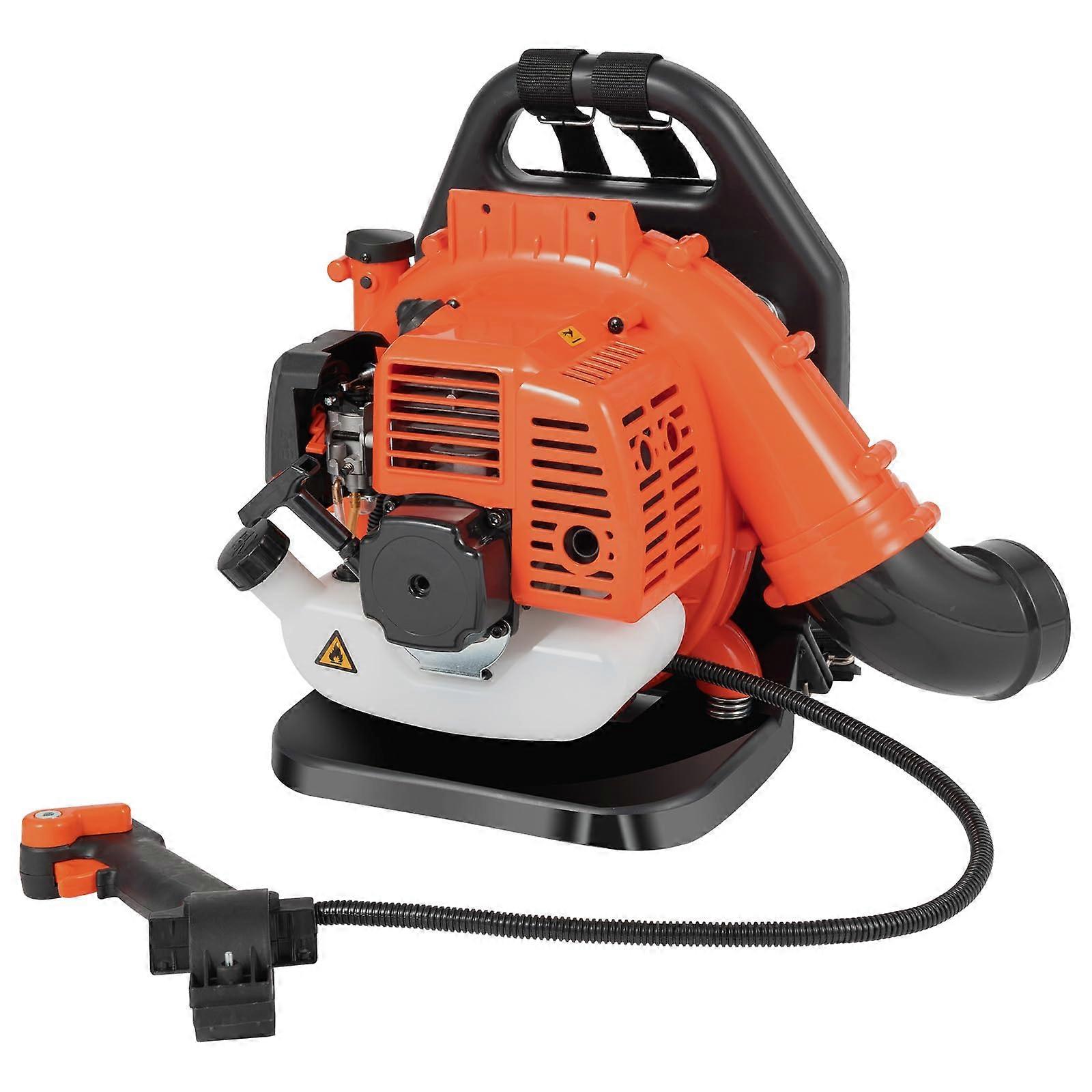 42.77cc Gas Powered Backpack Leaf Blower, Powerful 2Stroke AirCooled Engine for Yard Cleanup