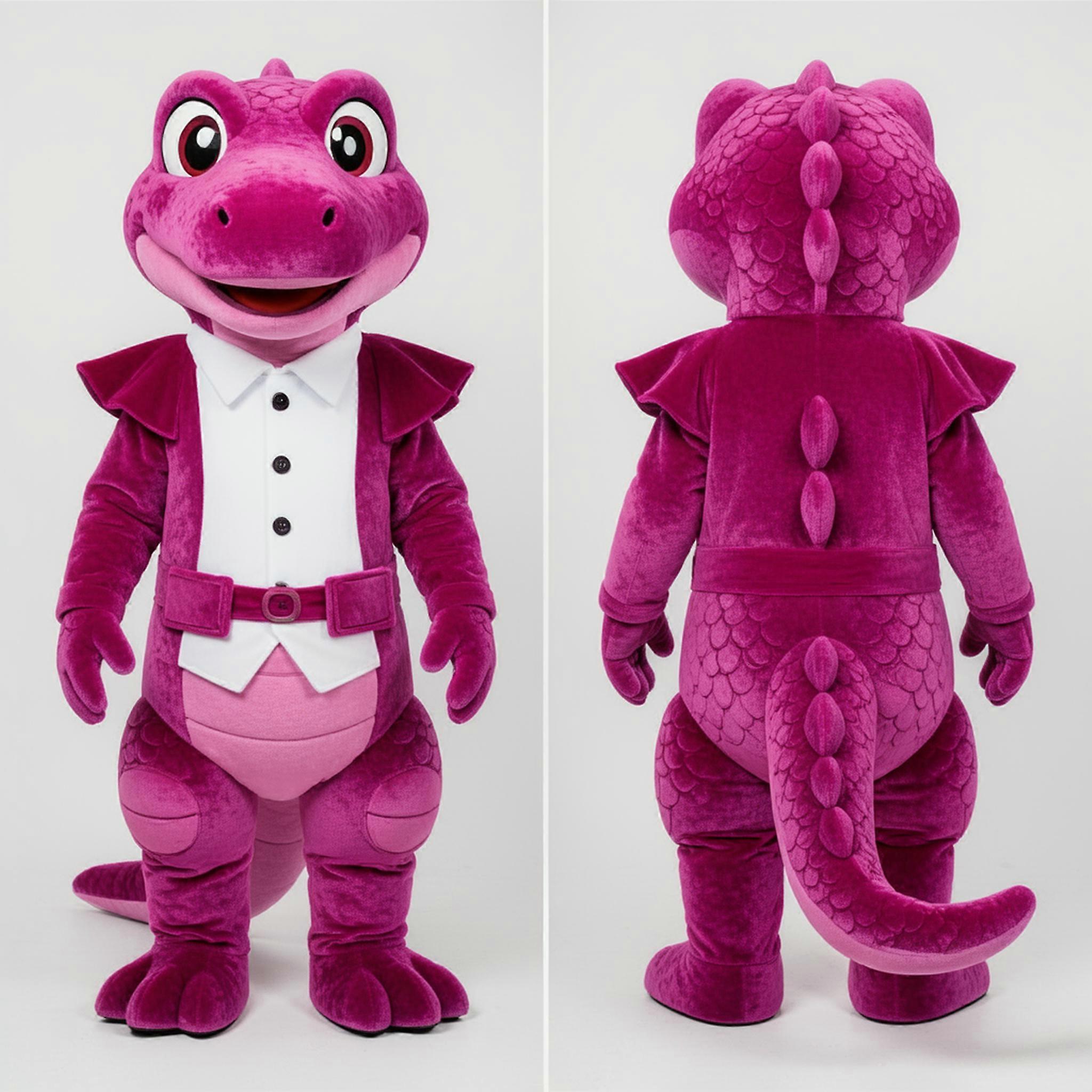MASTICOT Magenta Broad Shouldered Lizard Mascot