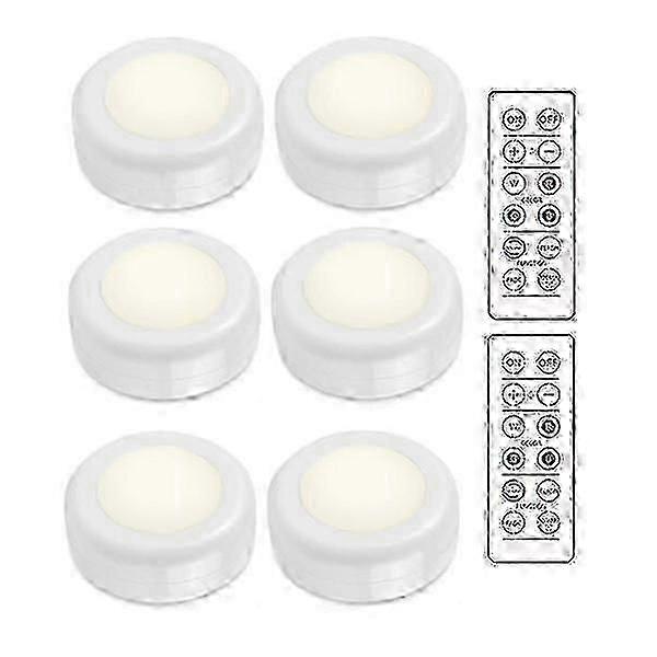 LED spotlight set  6 stylish light strips. 2 practical remote controls. QA