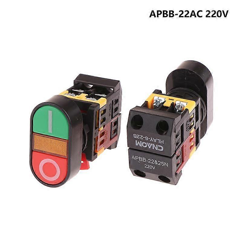 High Quality Double Position Button Apbb-22N Oval Double Head Lighted Push Button Switch