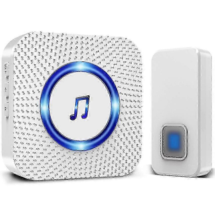 Waterproof Wireless Doorbell with Touch Button LED for Home Security