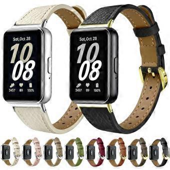 Slim Lychee-Textured Leather Watch Band For Galaxy Fit3