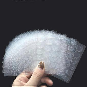 600pcs Double Sided Adhesive Stickers for Nails, Breathable Transparent Adhesive Stickers for False Nails, Flexible Nail Glue Stickers for False Nails