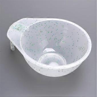 Professional Hair Dye Mixing Bowl with Handle Green Plastic Easy Clean Durable for Salon and Home