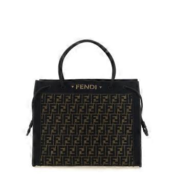Fendi Brown Cotton Tote Bag