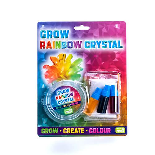 RAINBOW 水晶粉 Satchet 和搅拌棒种植套件,适合 8+ 岁