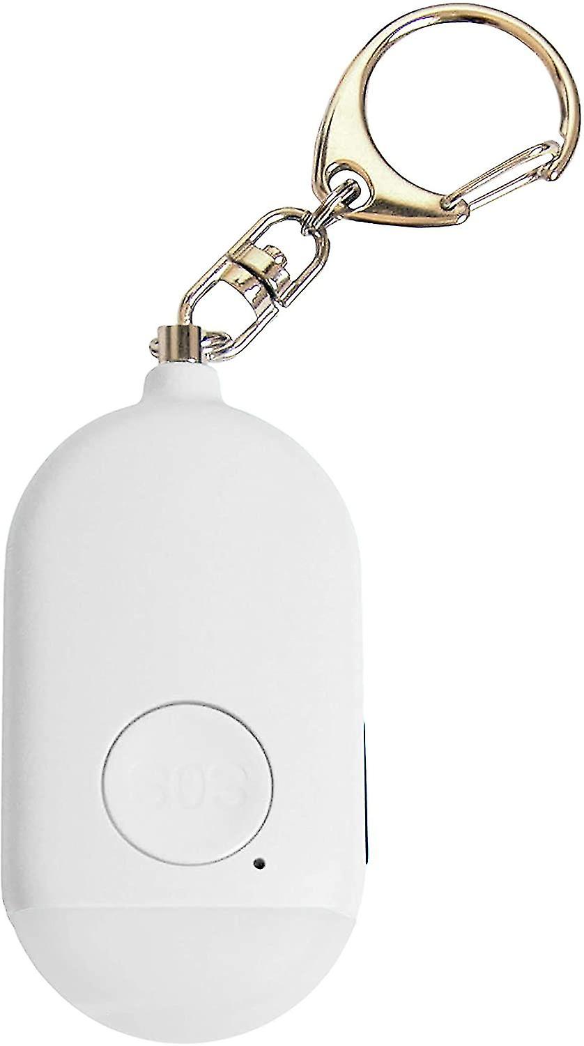 Self Defense Keychain Alarm-130 Db Loud Emergency Personal Siren Ring With Led Light Sos Safety Alert
