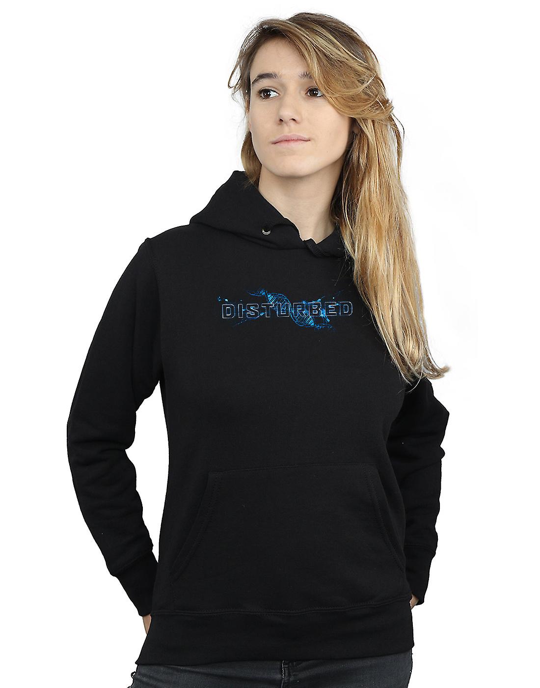 Sangre azul sudadera con capucha de la mujer perturbada