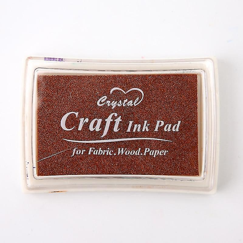 Brown H made Diy Craft Oil Based Ink Pad For Fabric Wood Paper