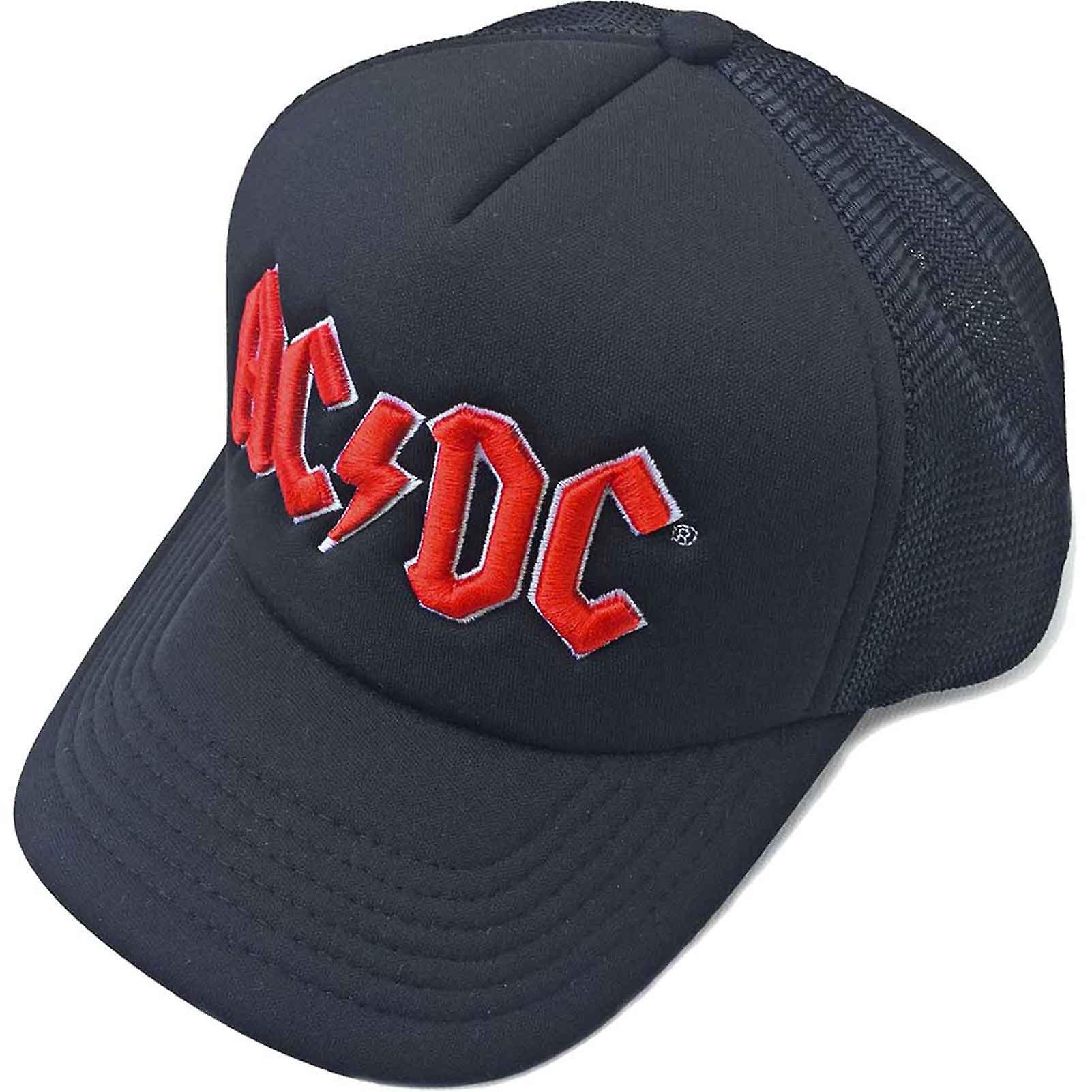 AC/DC classic Red Band Logo Trucker Baseball Cap
