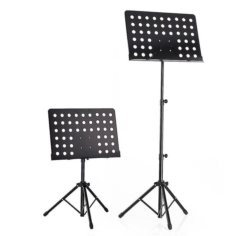 57 In Sheet Music Stand-metal Professional Portable Perforated Music Stand With,folding Adjustable Music Holder,super Sturdy Suitable For Instrumental