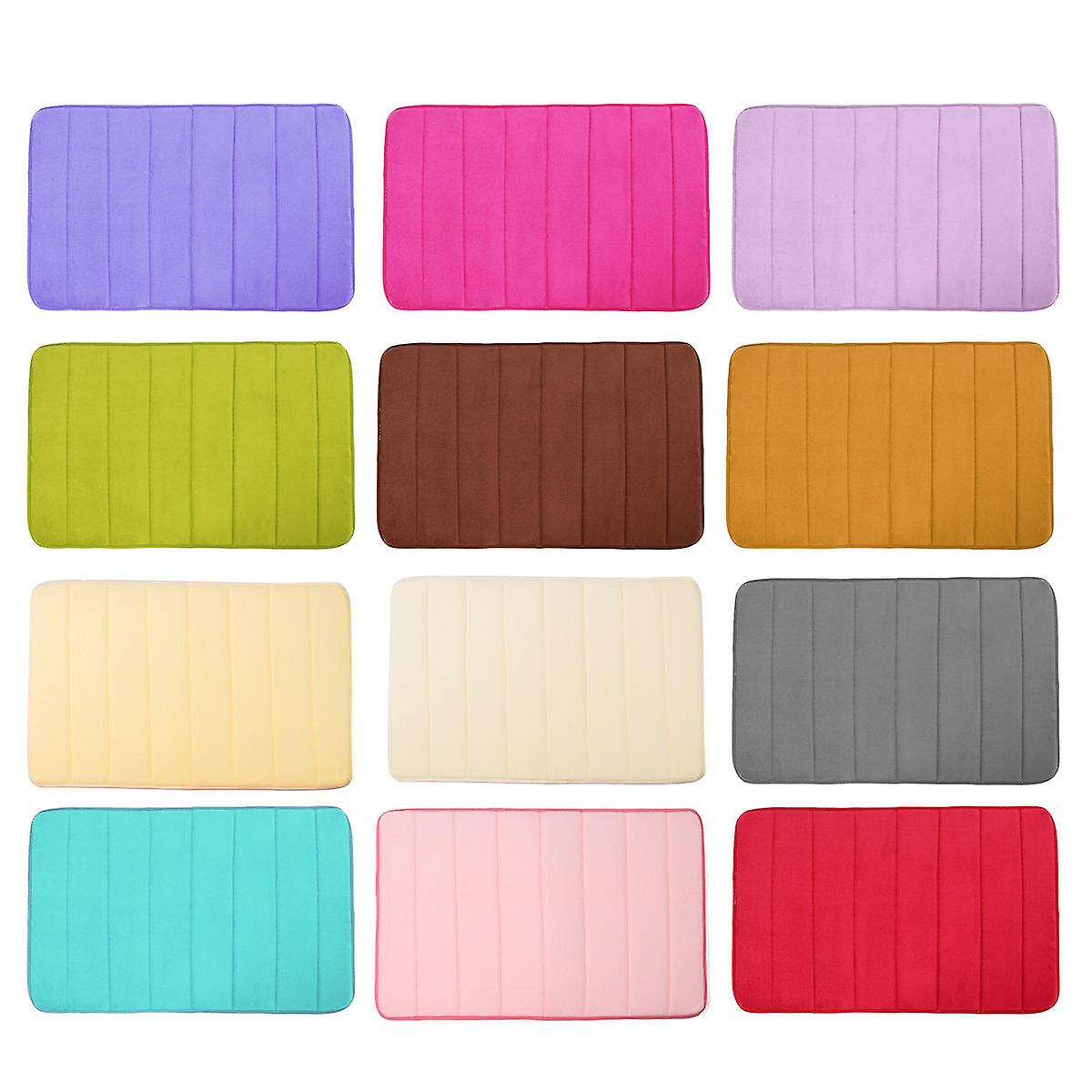 Anti-slip Memory Foam Mat - Absorbent Bath, Bathroom, Kitchen, Floor, And Shower Carpet