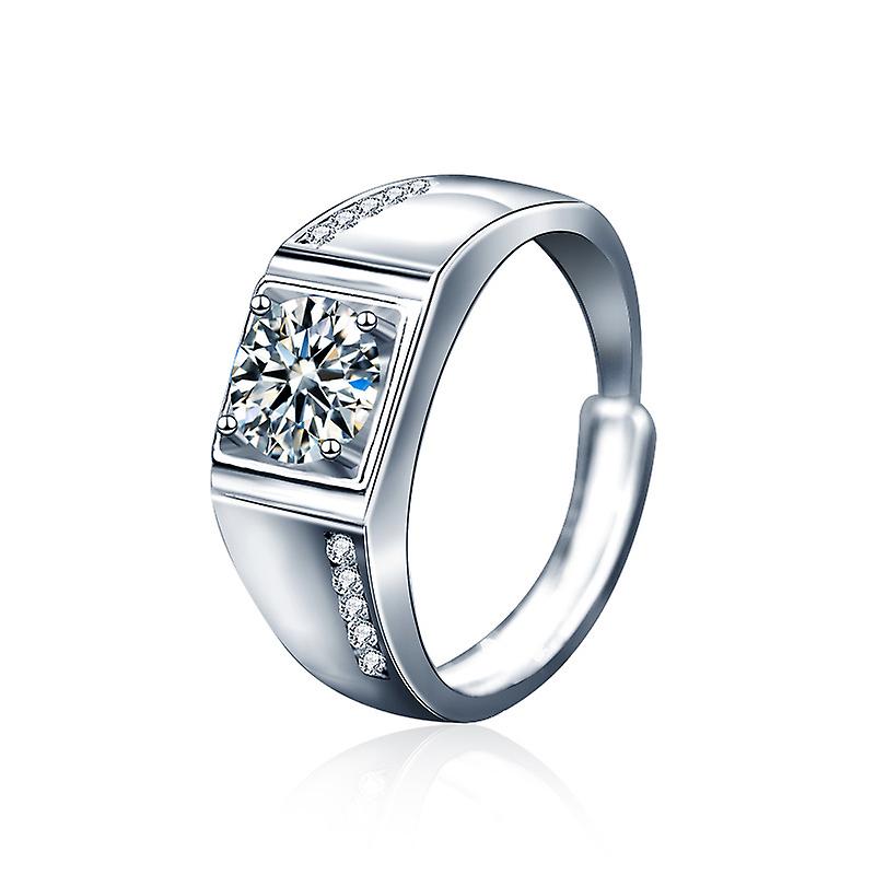 Moissanite-Ring aus 925er Sterlingsilber
