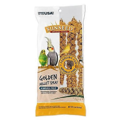 Sunseed Golden Millet Spray Natural Bird Treat, 4 oz (Pack of 1)