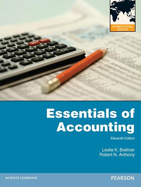 Essentials Of Accounting by Robert Anthony Paperback