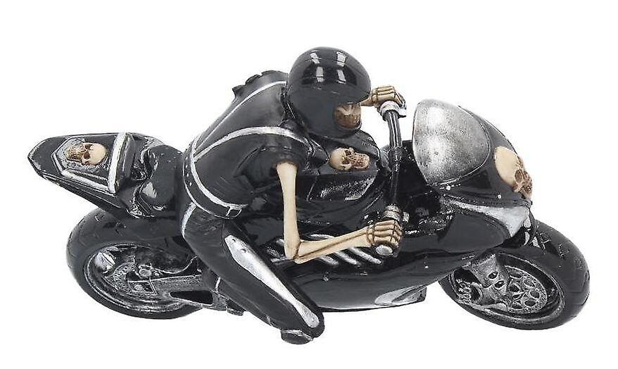 Crazy Skeleton Biker Figurine By Allianceinteriorsltd