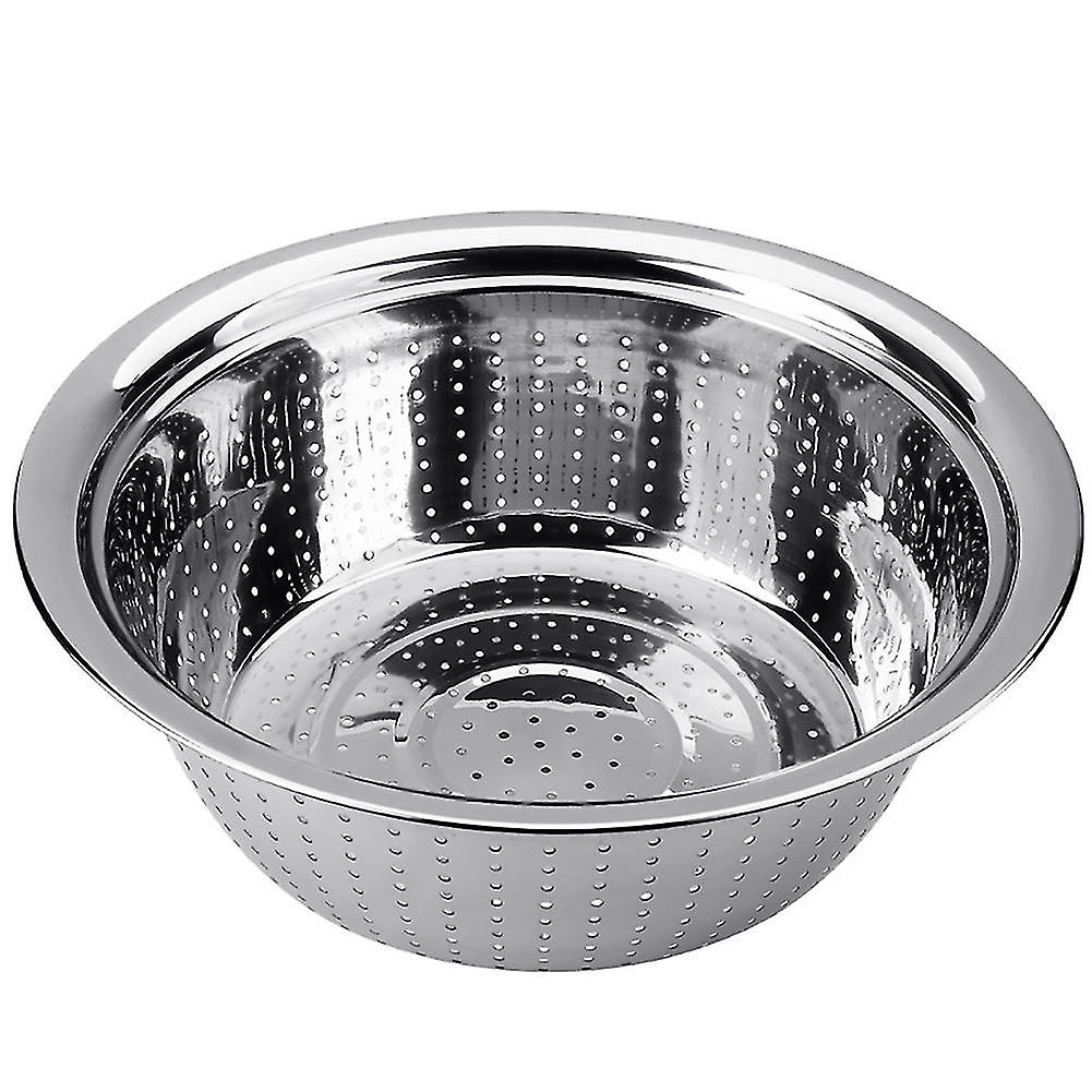 Edelstahllöcher Waschen Reissieb Sieb Obst Gemüse Abfluss Schüssel