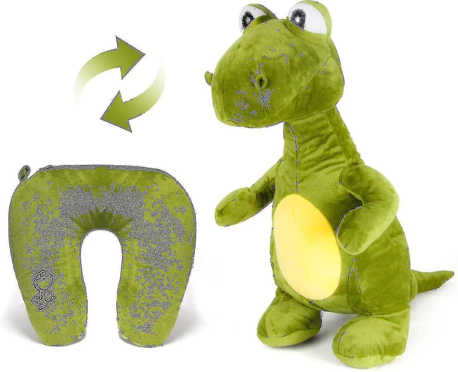 ぬいぐるみティラノサウルス動物転送子供の旅行枕、ネックピローはT-rex何か動物人形おもちゃギフトに変更