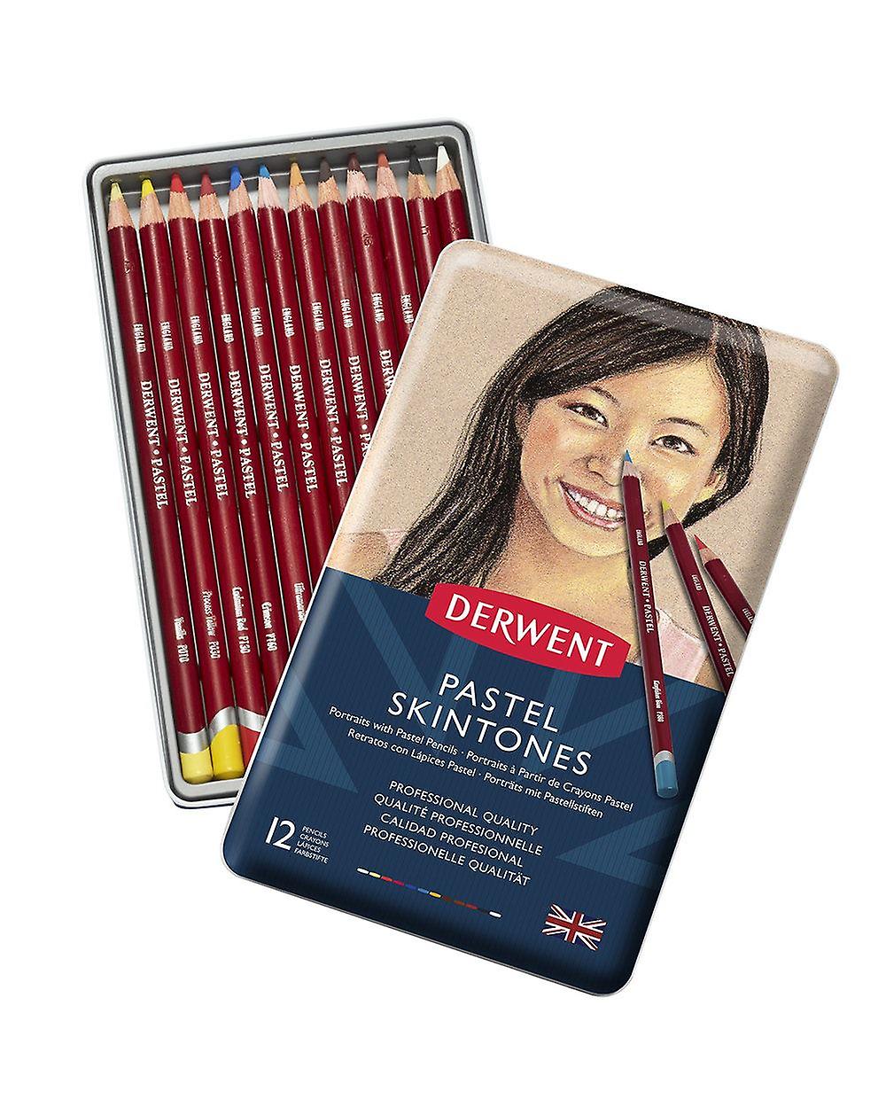 Derwent Pastel Pencil Skintones 12 Tin