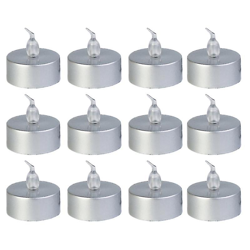 12st Oparfymerade rökfria värmeljus Stabil basbatteridriven långvarig julklapp 100+ timmar flimrande värmeljus till jul Jikai