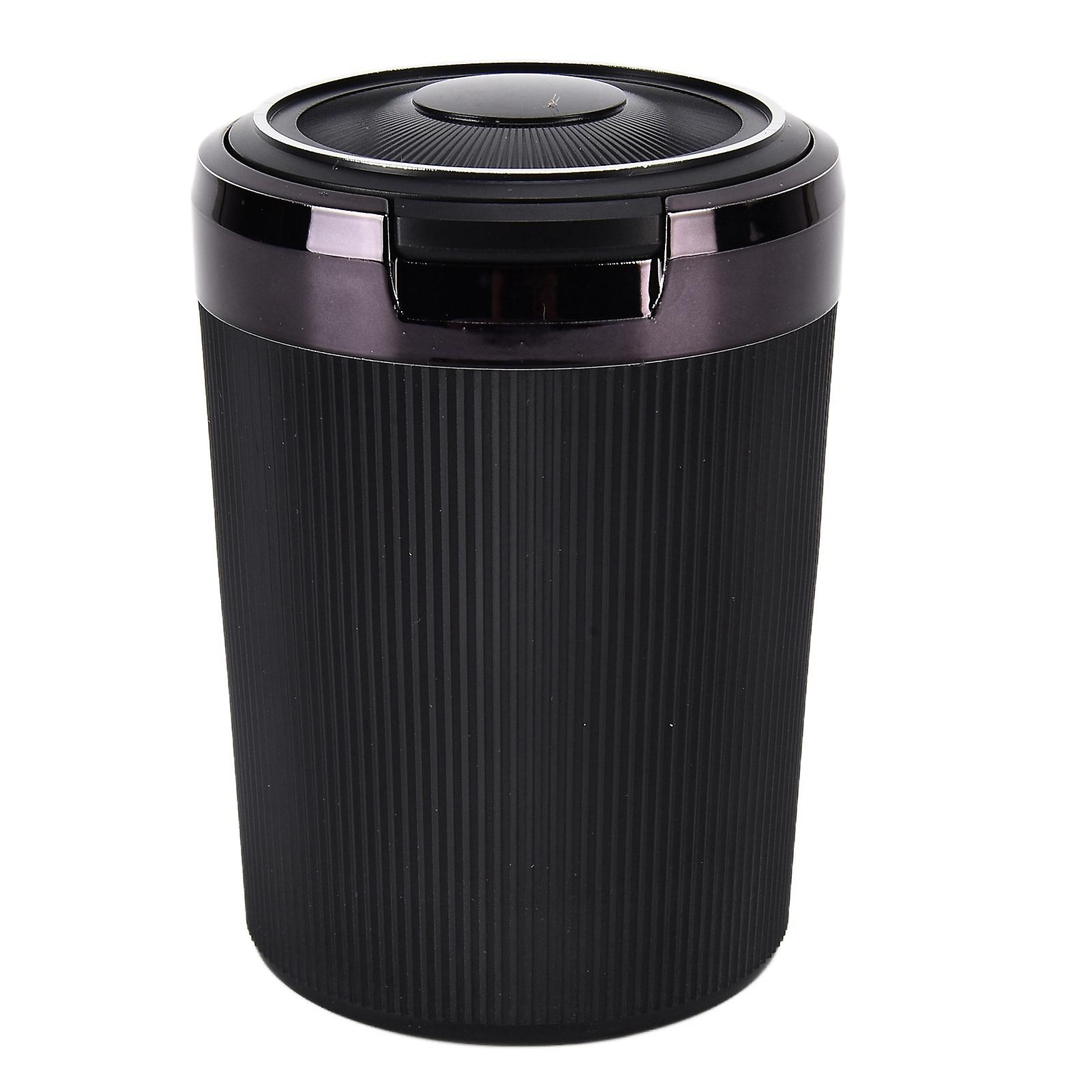 LED Car Ashtray with Lid 3W Portable Automobile Cigarette Ashtray for Car Home Office Compact Smoke Container