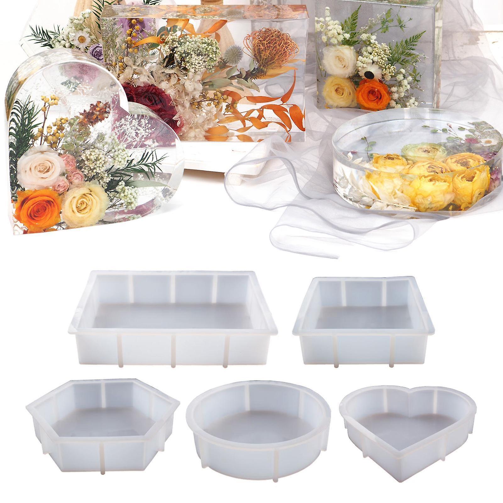 Silicone Mold Epoxy Casting Mould Nonstick DIY Craft Resin Mold for Concrete