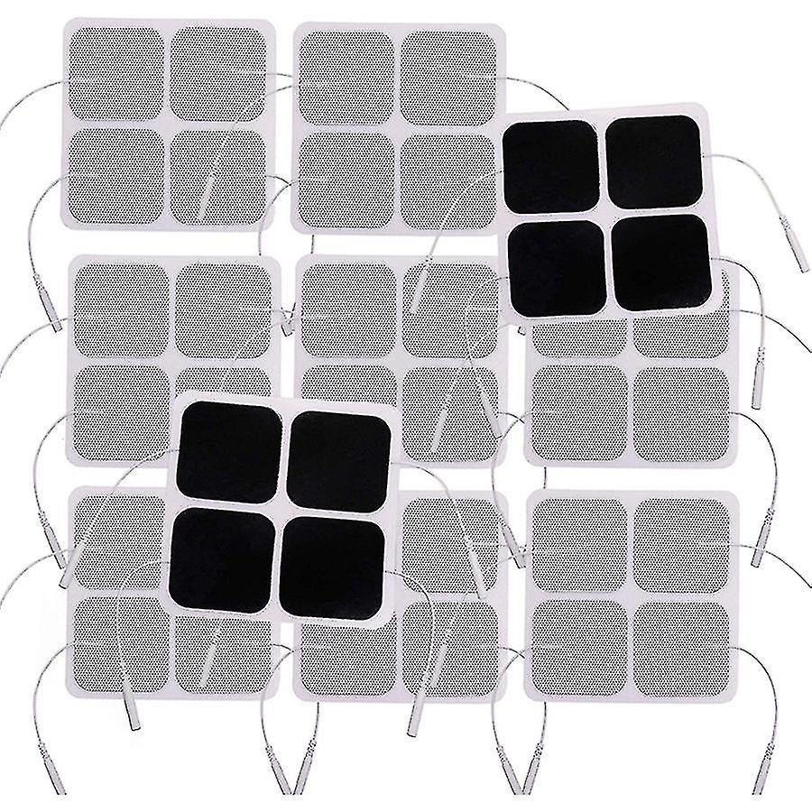 40 stk Tens Unit Pads, 2x2 elektroder for Ems Muscle Stimulator Elektroterapi Pads Nv7