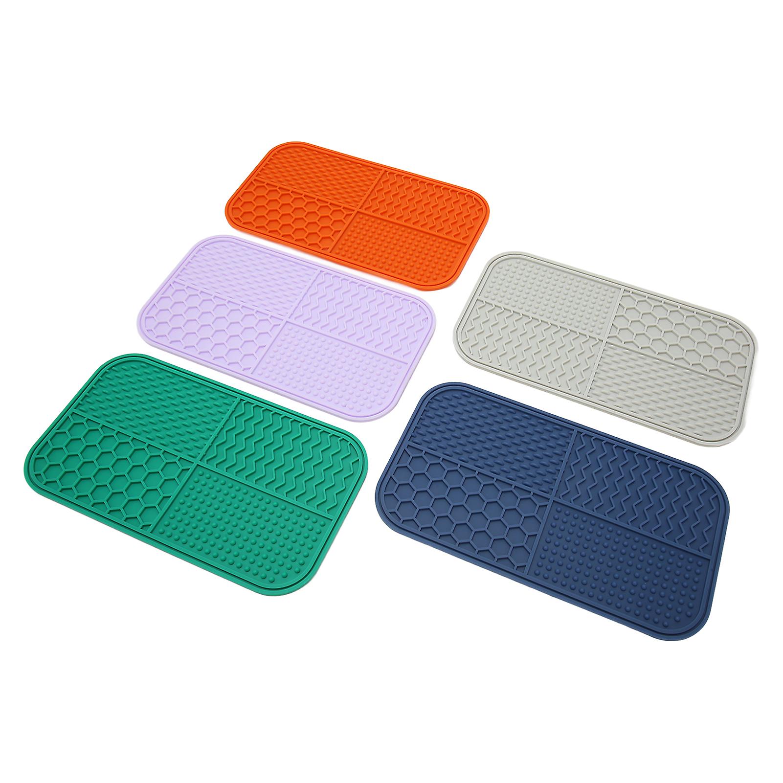 Pet Lick Mat with Suction Cups Prevent Choking Silicone Slow Feeder Dog Peanut Butter Lick Pad for Dog Cat 