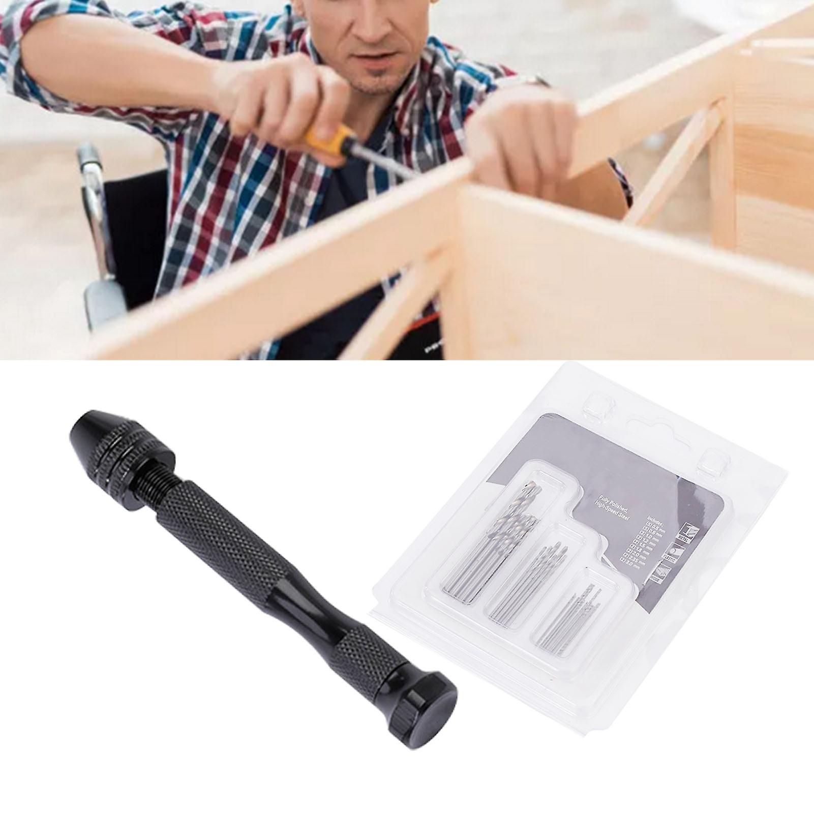 Twist Drill Bit Set Mini Hand Hard Alloy for Small Jewelry Modeling DIY 0.5‑3.0mm 