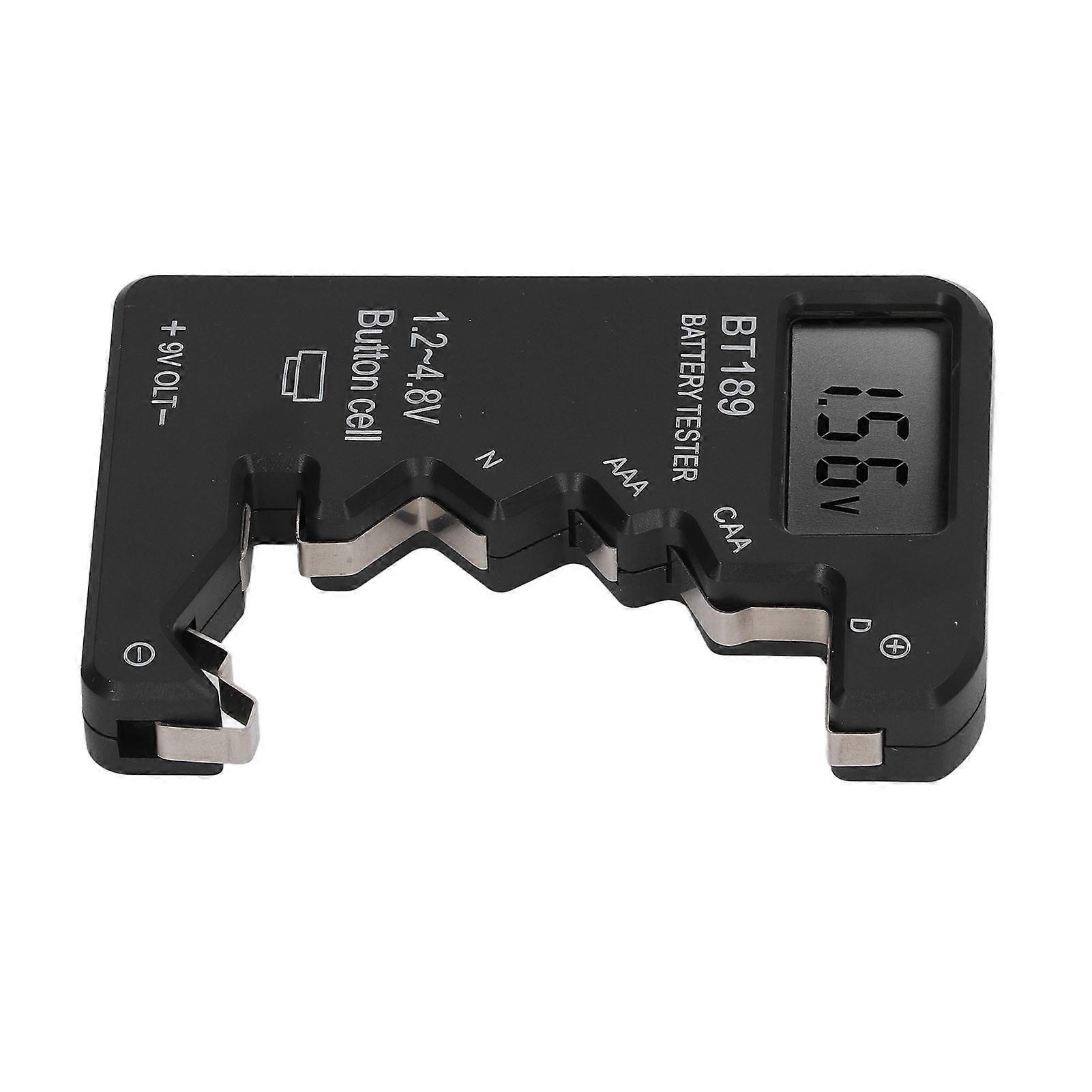 Battery Checker Capacity Tester Meter Digital Display Tool for AA AAA 6F22 9V 1.5V Black