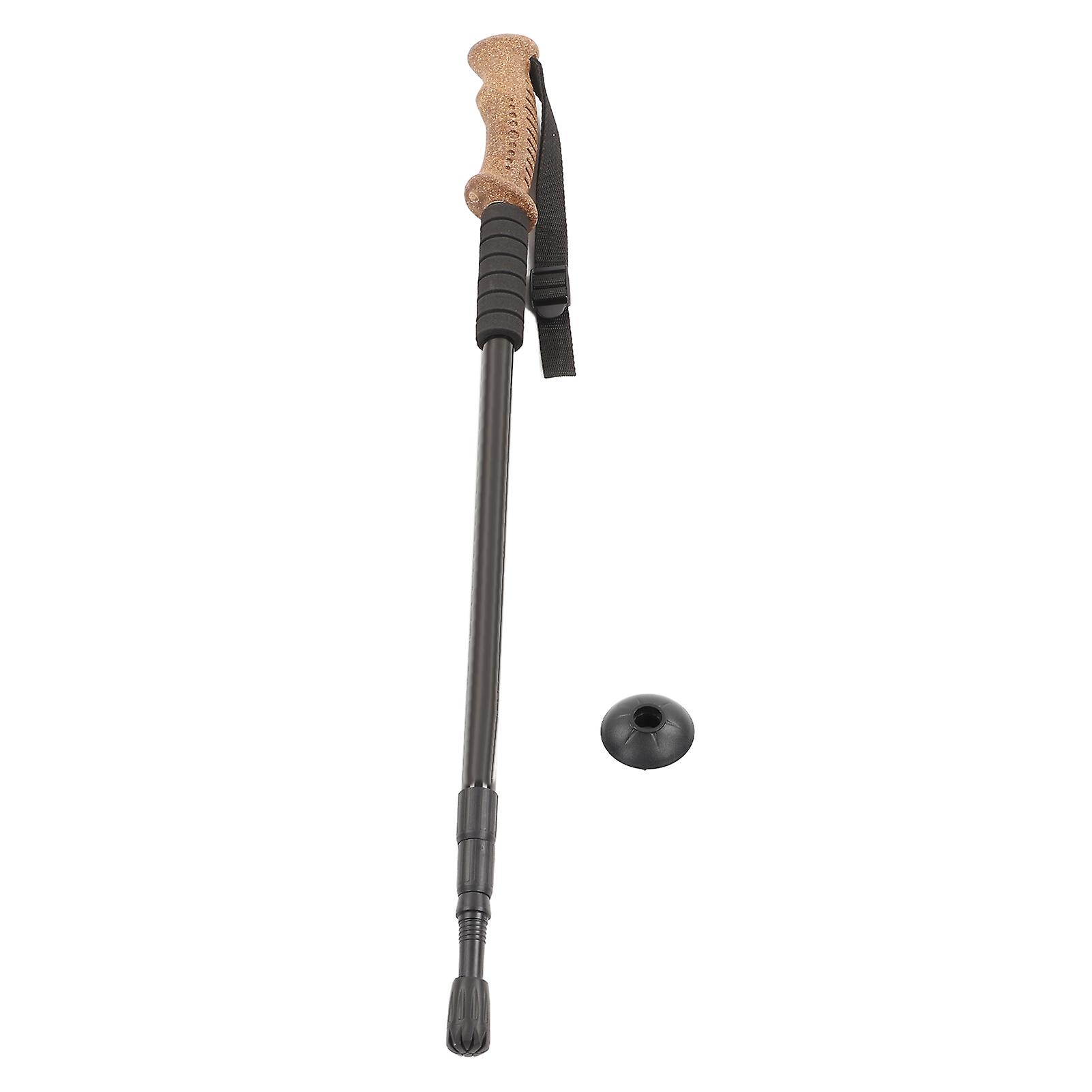 Hiking Poles Non Slip Comfortable Adjustable Cork Straight Handle Aluminum Alloy Travel Hiking Trekking Walking Sticks