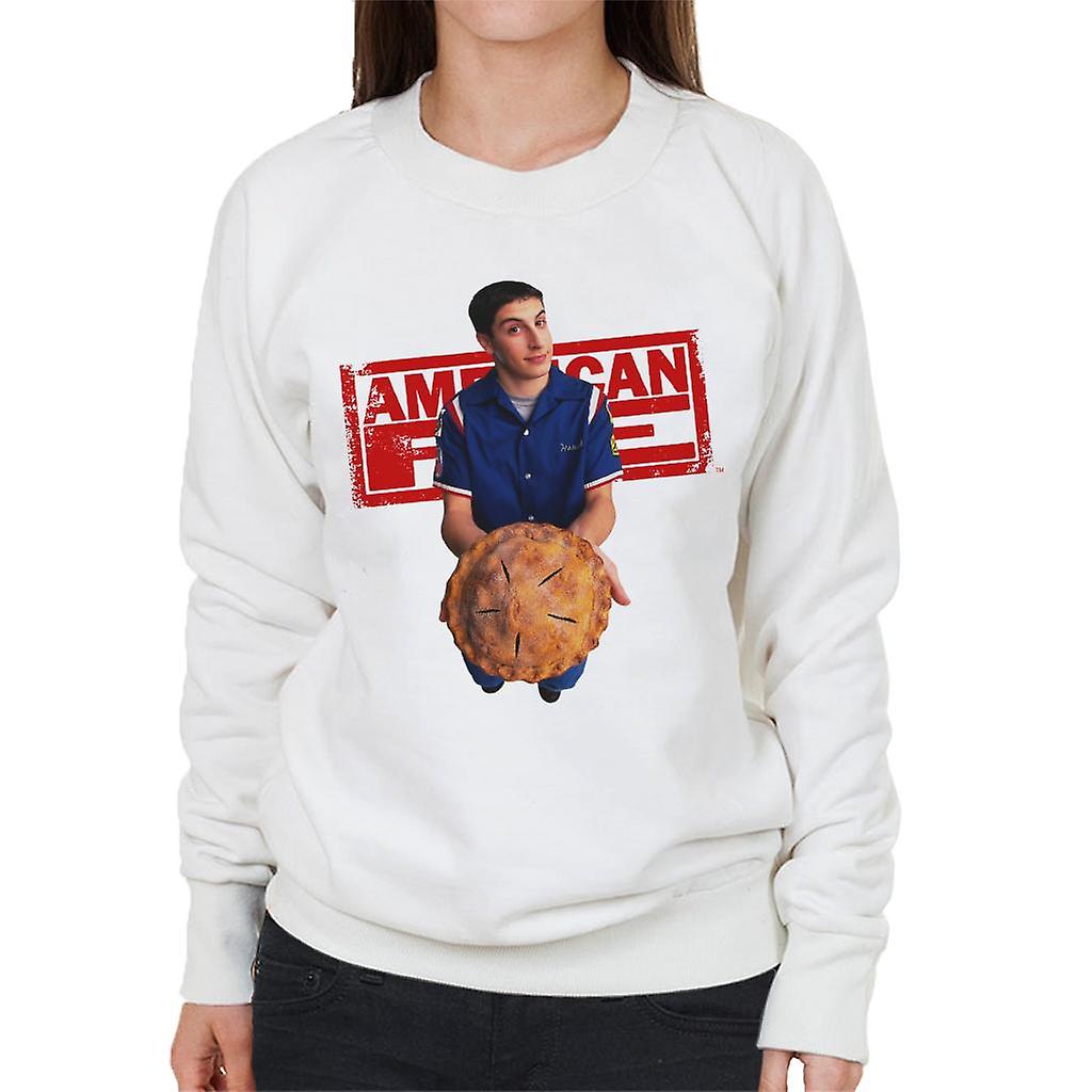 American Pie Jim Holding Pie Women's Sweatshirt