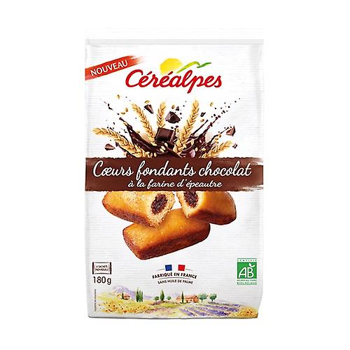 Chocolate fondant hearts 6 units