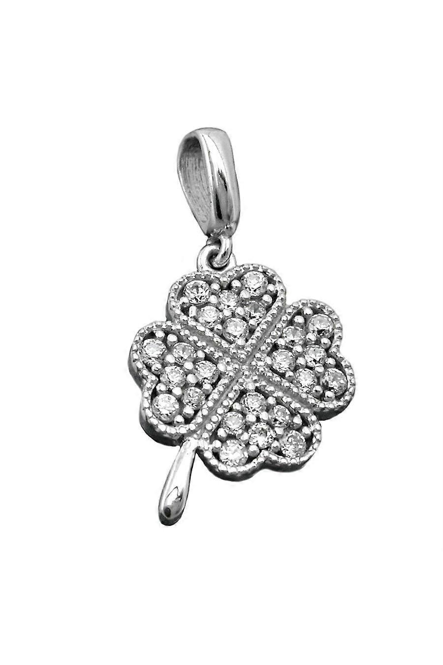 Pendant Clover Zirconia Crystals Silver 925 - Gl90542