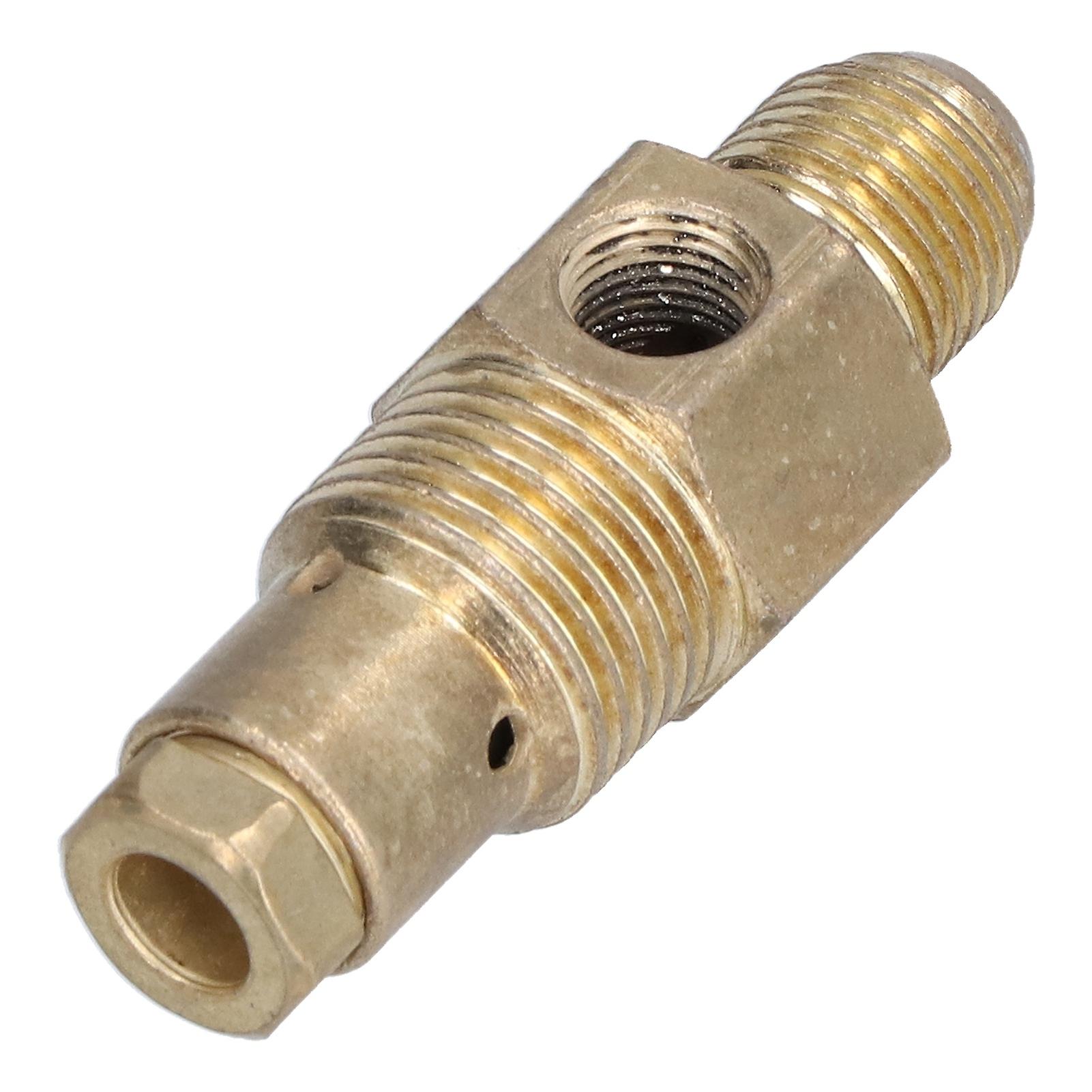 Uadme Air Compressor Check Valve, Metal Straight 1 Way Accessory Replacement 21mmx16mmx10mm 327