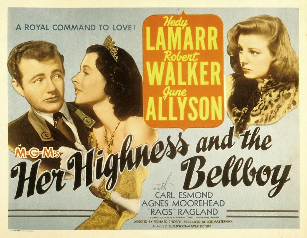 Her Highness And The Bellboy Poster